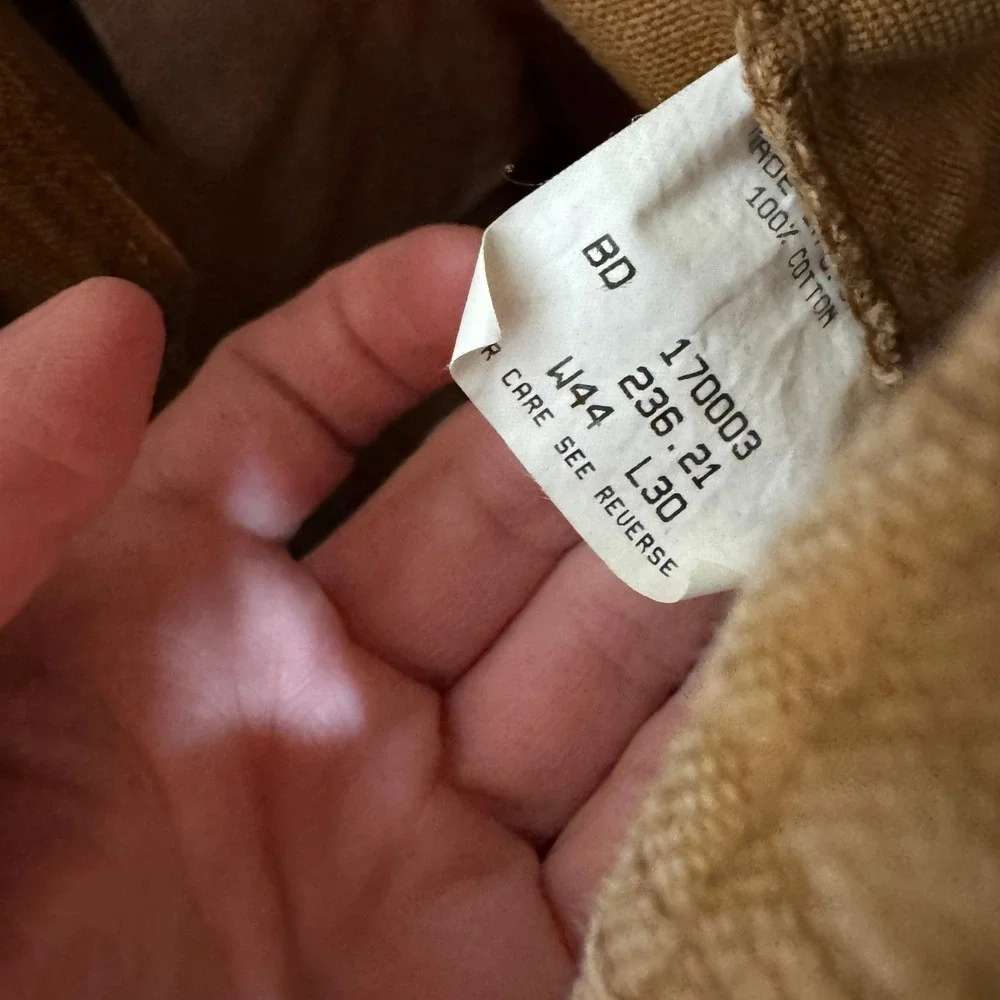 Key Imperial Mens Brown Duck Canvas Double Knee Bib Overalls 44x30‎ USA Workwear - Picture 3 of 9